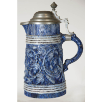 Lot 188: 19th C. Stoneware Flagon