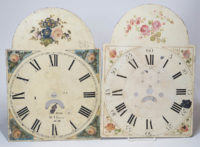 Lot 239: 19th C. Hand Painted Clock Faces