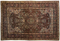 Lot 253: Semi-Antique Classic Kashan Rug