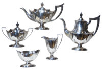 Lot 266: Sterling Silver Tea Set