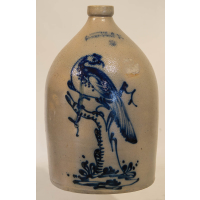 Lot 285: 19th C. Stoneware Jug