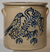 Lot 286: 19th C. Stoneware Crock