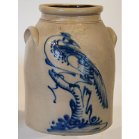Lot 287: 19th C. Stoneware Crock