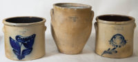 Lot 294: Three Stoneware Crocks