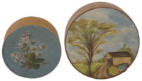 Lot 101: Two Round Pantry Boxes