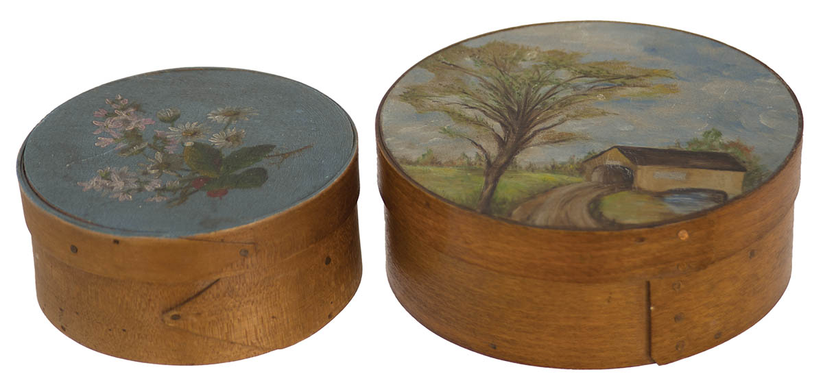 Lot 101: Two Round Pantry Boxes - Image 2