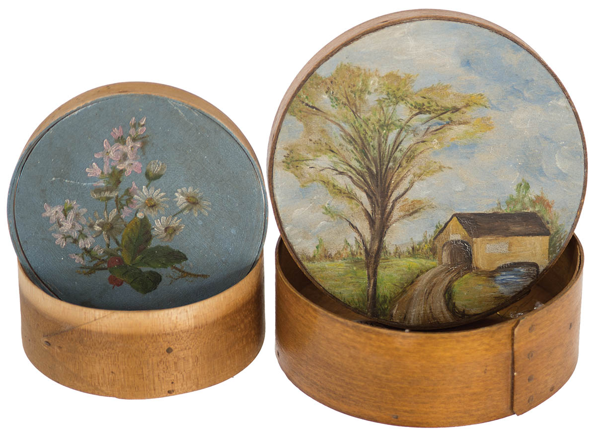 Lot 101: Two Round Pantry Boxes - Image 3