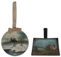 Lot 107: Child's Dust Pan, Sister's Pincushion