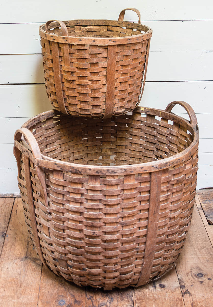 Lot 111: Four Early 20th C. Woven Baskets