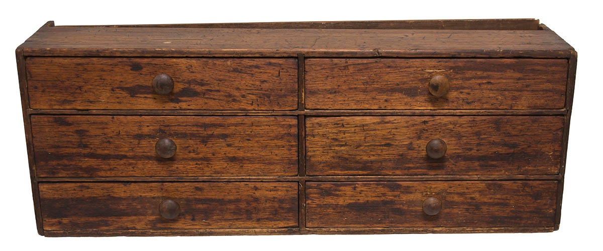 Lot 163: Early Shaker Add-On Work Chest