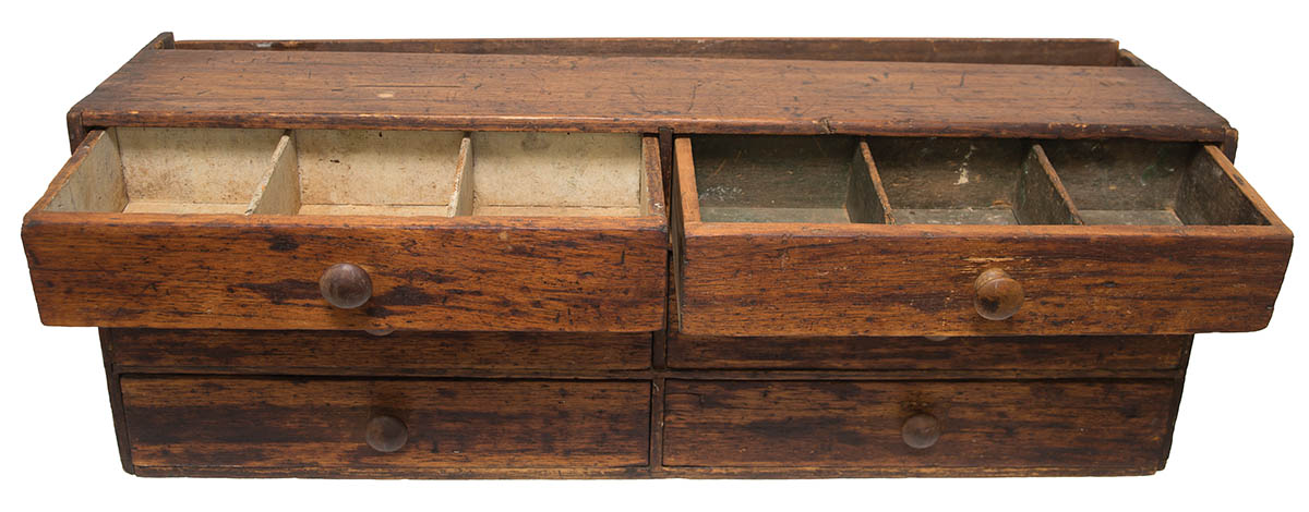 Lot 163: Early Shaker Add-On Work Chest - Image 3
